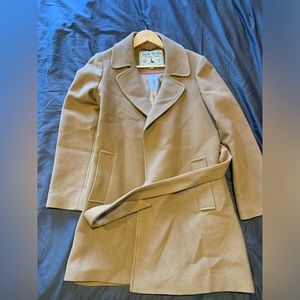 Jack Wills wool and cashmere camel coat